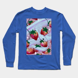 Ball Python With Strawberries Long Sleeve T-Shirt